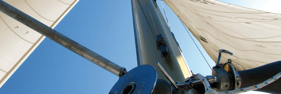 Mast of a siling ship